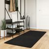 vidaXL Tapis HUARTE &agrave; poils courts doux et lavable noir 80x200 cm