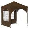 vidaXL Tente de f&ecirc;te pop-up 192 x 192 x 245 cm Taupe