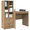 vidaXL Bureau avec tiroir 2 pcs Chêne artisanal