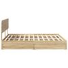 vidaXL Lit de Rangement Ch&ecirc;ne Sonoma 180 x 200 cm Bois d'ing&eacute;nierie