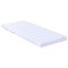 vidaXL Cadre de lit avec matelas Marron 80 x 200 cm Bois de pin massif