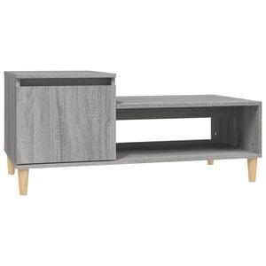 vidaXL Table basse Sonoma gris 100x50x45 cm Bois d'ing&eacute;nierie