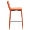 vidaXL Tabourets de bar lot de 2 orange similicuir