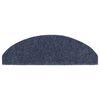 vidaXL Tapis d'escalier autocollants 20 pi&egrave;ces 65 x 21 x 4 cm Bleu Demi-rond Grand