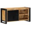 vidaXL Meuble TV 80x30x40 cm bois massif de manguier brut