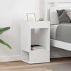 vidaXL Table d'appoint 2 pcs Blanc 30 x 30 x 56 cm Bois d'ing&eacute;nierie