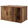 vidaXL Maison pour chat Bois ancien 85 x 55 x 50 cm Bois d'ing&eacute;nierie