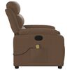 vidaXL Fauteuil de massage inclinable Marron Tissu