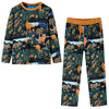 vidaXL Pyjamas enfants &agrave; manches longues vert fonc&eacute; 92