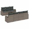 vidaXL Ensemble de canap&eacute; de jardin 8 pc 7-Nombre de places Gris