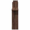 vidaXL &Eacute;tag&egrave;res murales 2pcs ch&ecirc;ne marron 50x12x50cm bois d'ing&eacute;nierie