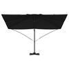 vidaXL Parasol Noir 351 x 250 x 260 cm Polyester et Aluminium