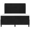 vidaXL Lit &agrave; ressorts avec matelas Noir 200 x 140 cm Polyester