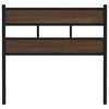 vidaXL T&ecirc;te de lit de remplacement ch&ecirc;ne marron 90 cm acier et bois d'ing&eacute;nierie