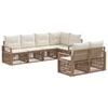 vidaXL Ensemble de canap&eacute; de jardin 7 pc 7-Nombre de places Beige