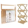 Home&Styling &Eacute;tag&egrave;re pliable 4 niveaux bambou