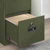 vidaXL Cabinet de Dossier avec tiroir Vert olive 44 x 50 x 106.5 cm