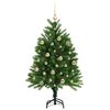 vidaXL Sapin de Noël avec 150 LED avec support Vert 120 cm PE