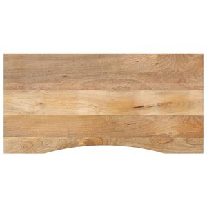 vidaXL Dessus de bureau avec courbe 140x50x2,5 cm manguier massif brut