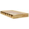 vidaXL Cadre de lit sans matelas 90x200 cm bois massif de ch&ecirc;ne