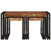 vidaXL Table Gigogne 3 pcs Marron et noir bois de récupération massif