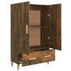 vidaXL Buffet haut Ch&ecirc;ne fum&eacute; 70x31x115 cm Bois d'ing&eacute;nierie