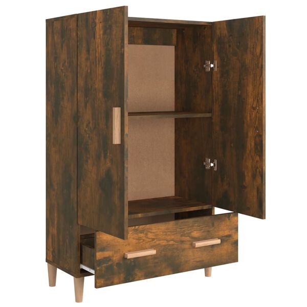 vidaXL Buffet haut Ch&ecirc;ne fum&eacute; 70x31x115 cm Bois d'ing&eacute;nierie