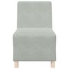 vidaXL Unité de Sofa Modulaire Sans Accoudoirs 2 pcs Gris clair