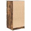 vidaXL Buffet avec tiroirs chêne fumé 37,5x35x99 cm bois d'ingénierie