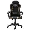 vidaXL Fauteuil de jeux vid&eacute;o Noir et camouflage Similicuir