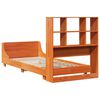 vidaXL Cadre de lit sans matelas cire marron 90x200 cm bois pin massif