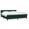 vidaXL Sommier &agrave; lattes de lit et matelas vert fonc&eacute; 180x220cm velours