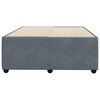 vidaXL Cadre de lit sans matelas gris foncé 120x190 cm velours