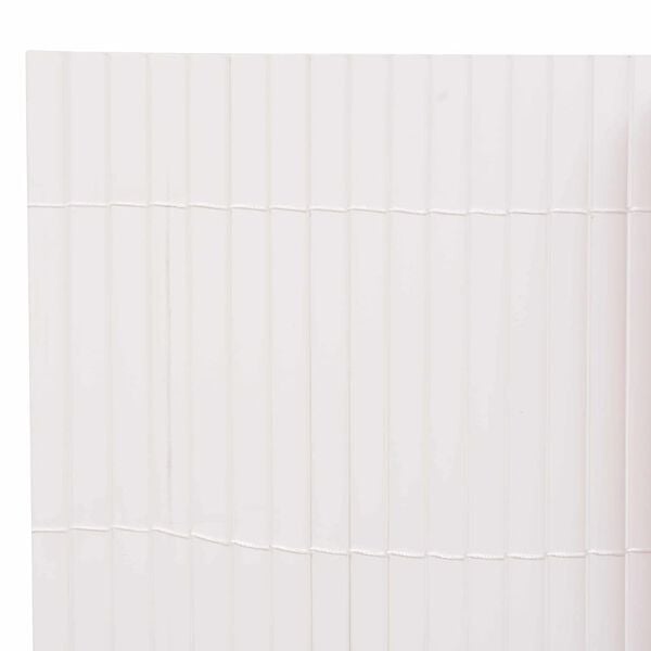 vidaXL Cl&ocirc;ture de jardin Blanc 150 x 500 cm PVC