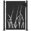 vidaXL Porte de Jardin Noir 110 x 155 cm Acier peint par poudre