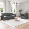vidaXL Canap&eacute; 180cm 2 pcs Gris fonc&eacute; M&eacute;tал