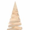 vidaXL Arbres de Noël avec support Naturel 210 cm Bois massif en pin