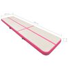 vidaXL Tapis gonflable de gymnastique avec pompe 600x100x15cm PVC Rose