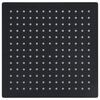vidaXL Pomme de douche pluie Acier inoxydable 25x25 cm Carrée Noir