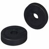 vidaXL compatible avec des rondelles plates 2 pi&egrave;ces Noir &empty;15 x 3 mm