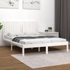vidaXL Cadre de lit sans matelas blanc 160x200 cm bois de pin massif