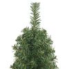vidaXL Sapin de Noël artificiel mince avec support vert 150 cm PVC