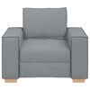 vidaXL Canap&eacute; Fauteuil Gris Clair 100x78x84 cm Tissu
