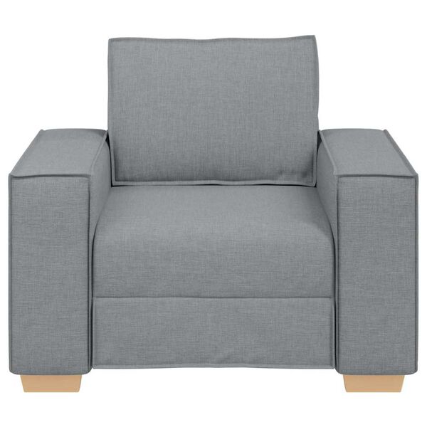 vidaXL Canap&eacute; Fauteuil Gris Clair 100x78x84 cm Tissu