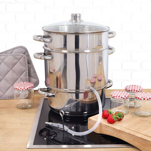 HI Cuiseur &agrave; vapeur pour jus de fruits 26 cm 8 L