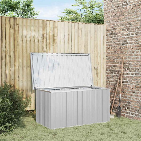 vidaXL Bo&icirc;te de rangement de jardin Gris 129x67x65 cm