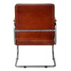 vidaXL Fauteuil marron fonc&eacute; cuir v&eacute;ritable