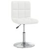 vidaXL Chaise &agrave; manger Blanc Similicuir