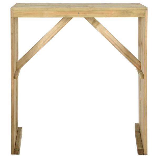 vidaXL Table de bar 100x60x110 cm Bois de pin impr&eacute;gn&eacute;
