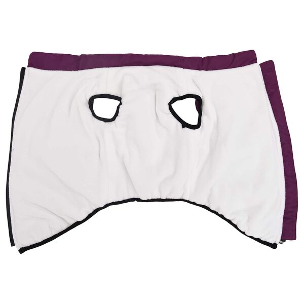 vidaXL Manteau pour chien Pourpre L48 Fleece et Polyester